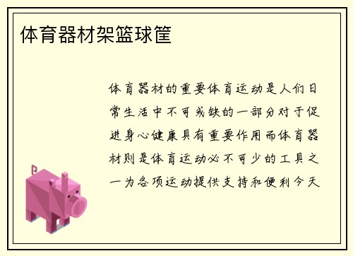 体育器材架篮球筐